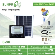 SUNPRO S-30 SOLAR LIGHT 30WATT LAMPU SOROT LED TENAGA SURYAgavtech