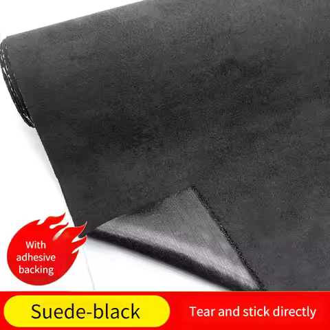 4 Sides Elastic Self-adhesive Suede Fabric By The Meter for Car Interior Modification Upholstery Cou