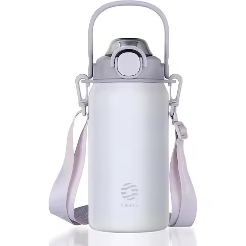 FEIJIAN Thermos Bottle Large Capacity With Straw Stainless Steel Thermal Water Bottle Cold and Hot T