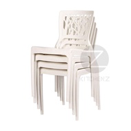 Dining Chair 3V Plastic Modern Stackable IZ-701 - 4 Pcs (6 Colours Available)