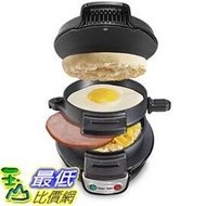 [美國直購] Hamilton Beach 25477 Breakfast Electric Sandwich Maker, Black DIY早餐 漢堡機 三明治機