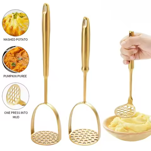 Stainless Steel Potato Masher,Professional Integrated Masher Kitchen Tool &/Potato Smasher,Perfect f