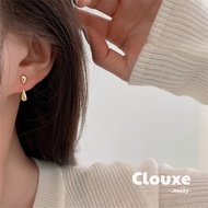 MATA [Clouxe] Simple and Versatile Fine Tear-Shaped Gold Stud Earrings F417