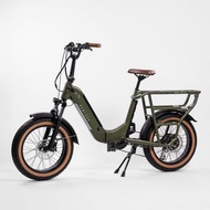 GOLUCK 摺疊電動輔助自行車-軍綠