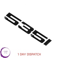 535i GLOSS BLACK REAR BOOT LID TRUNK BADGE EMBLEM LETTERING FOR BMW 5 SERIES