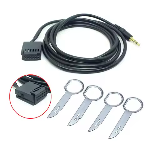 2025 New Hot Selling 6000CD AUX-IN Wire Adapter Car Stereo 6000-CD AUX CABLE For Ford Fiesta Focus 6