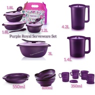 TUPPERWARE PURPLE ROYAL SERVEWARE (SET HIDANG),PLATE(PINGGAN),BOWL(MANGKUK)