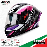 Gille Helmet 135 GTS V1 SYSTEM Motorcycle Helmets Full Face Dual Visor Free Iridium Lens