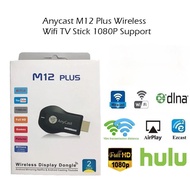 AnyCast M12/M9/  Plus Wireless TV WiFi Dongle 1080P HDMI Airplay Miracast TV Stick Fast Shipping Bur