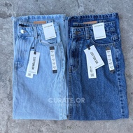 CottonOn Denim Long Skirt Front Slit Long Skirt Non Stretchable