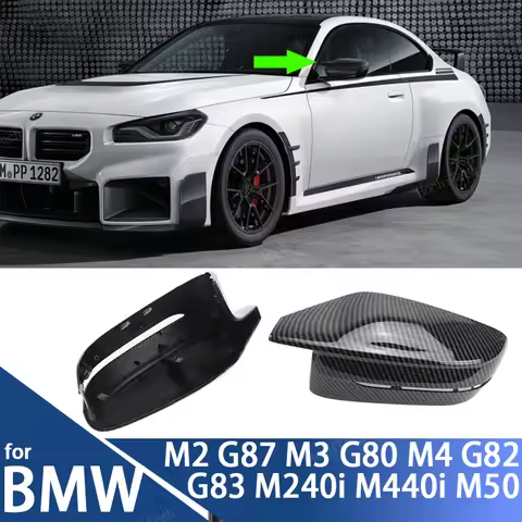 For BMW M240i M440i i4 M50 M2 G87 M3 G80 M4 G82 G83 Replacement 1 pair Rear View Side Case Trim M St
