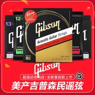 American Product Gibson Gibson Acoustic Acoustic Guitar Strings Strings Set of 6 Strings Black Line 