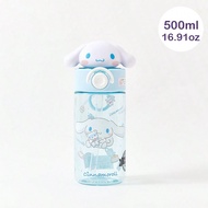 MINISO Sanrio Cinnamoroll Series 500mL/16.91oz Flip-Top Space Cup, Three-Dimensional Doll, Lovely Re