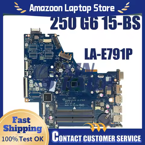 For HP 15-BS Mainboard LA-E791P LA-E801P LA-E802P 924757-601 924750-001 i3i5i7 6/7/8th Motherboard T
