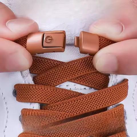 No Need To Tie Lazy Shoelaces. Women's Style with Elastic and Wide LACES. Men's Style for Children. 