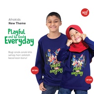 Kaos Oblong Anak Lengan panjang | Playfull and be Good Everyday | AFRAKIDS AF289