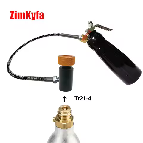 N2O Gas Refill Adapter Tr21-4 Threaded Cylinder To Whipped Cream Charge Bottle Cans 580g,615g,640g,1