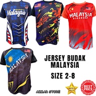 JERSEY MALAYSIA BUDAK SIZE 2-8, BAJU BOLA MALAYSIA, BOY FOOTBALL JERSEY, BAJU BUDAK, T-SHIRT BUDAK MALAYSIA, JERSI SUKAN