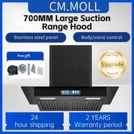 Range Hood  Kitchen 700MM Large Suction Range Hood Self cleaning - sensory experience 5300m³/hr New 