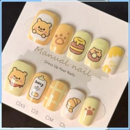 Nailbox, Cute Nailbox, Simple short fake nails TK007, Cute short fake nails, 3D cartoon nails size X