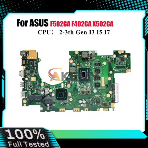 X502CA Laptop Motherboard For ASUS VivoBook F402CA F502CA X502C X502CA Notebook Mainboard With I3 I5