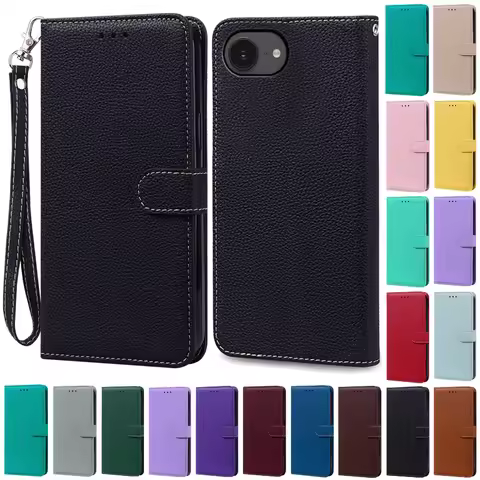 For iPhone 16e Case Leather Flip Wallet Cover For iPhone 16E Case Stand Book Fundas For iPhone 16e 1