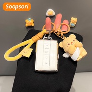 Soopsori GWM Tank 300/Tank 500 car key cover Tank 300 remote key case Tank key cover keychain Tank k