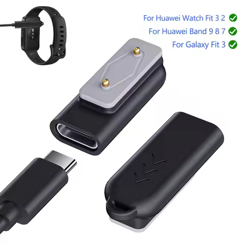 For Samsung Galaxy Fit 3 Charger Adapter USB Type-C Elbow Charging Adapter Portable For Huawei Band 