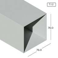 3" x 3" Aluminium Extrusion Square Hollow Frame Profile Thickness 1.20mm HB2424 ALUCLASS