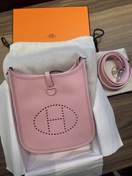 全新Hermes Mini Evelyne 櫻花粉