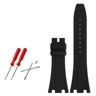 ✲❆ 28mm High quality Rubber watch strap watchband for AP 15703 26470SO Royal Oak offshore mens sports watch strap