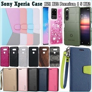 Case Sony Xperia 1 5 XZ Premium XZ1 XZ2 XA XA1 Ultra Plus XZS XA2 Compact leather silicone Cover