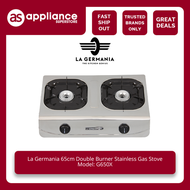 La Germania 65cm Double Burner Stainless Gas Stove G650X