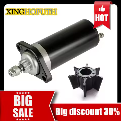 682-81800 6L2-81800 Starter Motor & Impeller for 9.9EL 15ELH Yamaha Ouboard 1991-1998 682-81800-11-0