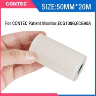 ONTEC 5 pieces 50MM*20M Printing Paper Recorder Paper Thermal Paper For ECG Machine ECG100G ECG90A P