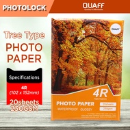 QUAFF 4R 230gsm Glossy Photo Paper (20sheets/pack)