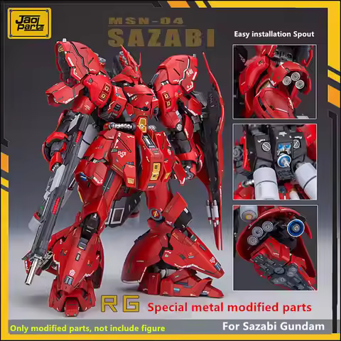 for RG 1/144 Sazabi JAOParts Metal Detail up Add-on Parts Set with Etched Sheet Decal MSN-04 CCA Cha