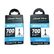 [ HCM ] Ruột xe đạp 700c - Săm Deli Tire 700x19/23c 60FV