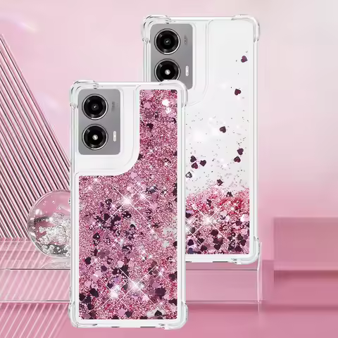 Moto Edge 2024 Quicksand Liquid Silicone Glitter Case For Motorola Moto Edge 5g 2024 30 Pro S Shockp