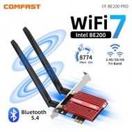 COMFAST - Comfast 8774Mbps WIFI 7 PCIE無線適配器三頻BT5.4網卡pci wifi訊號發射器 [CF-BE200 PRO]
