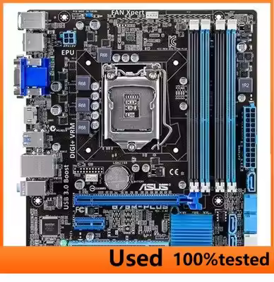 Original Asus B75M-PLUS Desktop Motherboard Intel B75 Socket LGA 1155 i3 i5 i7 DDR3 32G SATA3 USB3.0