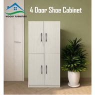 Shoe Cabinet With 4 Door Shoe Rack Cabinet Kabinet Kasut Rak Kasut Bertutup Almari Kasut rak kasut murah