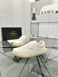 閒置普拉達Prada男士低幫休閒運動板鞋皮鞋小白鞋35-46碼順豐包郵