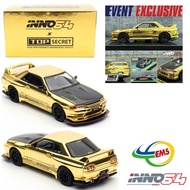 IN64-R32TS-TMCS25 - INNO64 1 Nissan Skyline GT-R (R32) "TOP SECRET" Chrome GOLD TMCS 2025 ANS99