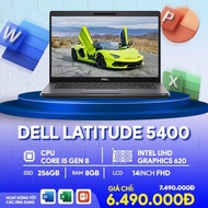 Laptop Dell Latitude 5400 CPU Core I5 Gen 8 Ram 16Gb SSD 512Gb 14Inch FHD Pin 4H Xách Tay Cực Đẹp | 