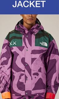 The north face x kaws mountain parka kazuki  XL purple lable 倉石一樹