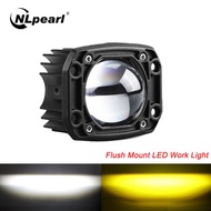 8D ไฟตัดหมอก LED คู่สปอร์ตไลท์สีไฟบาร์ LED 3นิ้วอุปกรณ์รถกะบะเอทีวีรถยนต์ออฟโรด4X4 20W 12V 24V