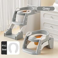 Aoduoyaya Kid Potty Ladder Training Toilet Ladder Foldable Kid Toilet Seat Folding Toilet Trainer wi