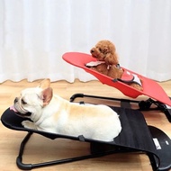 Pet Foldable Rocking Chair Portable Height Adjustable Cooling Bed