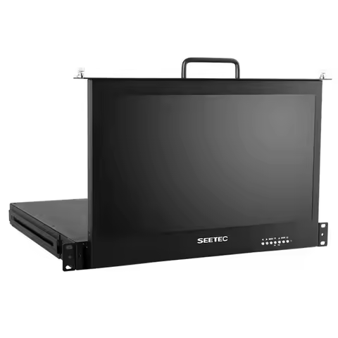 Feelworld Broadcast Director Monitor SC173-9HD-56 17.3 Inch 1RU Pull Out Rack Mount Monitor Full HD1